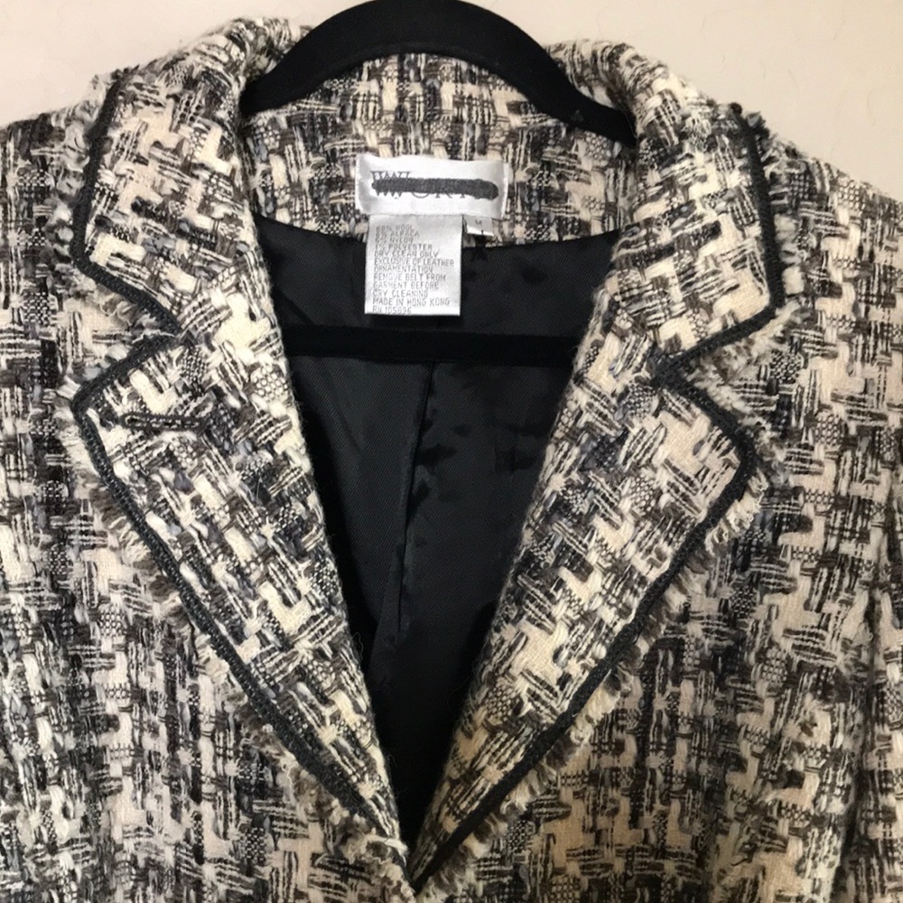 worth tweed wool peacoat Sz M - Picture 6 of 14